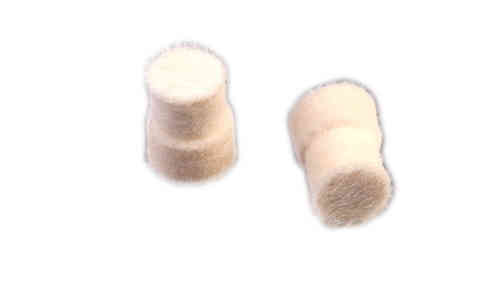 9 mm lange Filzeinsätze für Stimulationselektrode
