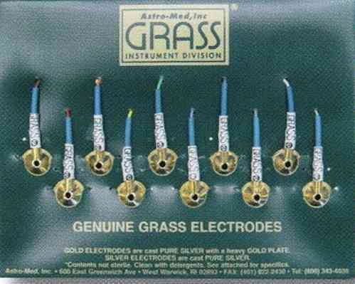 Gold Cup Elektrode - Grass, 30 bis 300cm Kabellängen