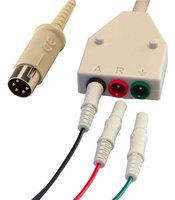 Geschirmte EMG Kabel mit drei Elektrodeneingänge