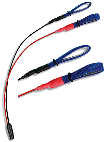 Finger-Zehen Elektrode mit Kabel in rot und schwarz